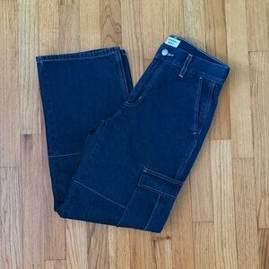 Denim carpenter pants